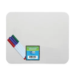 Sale 12 in. x 9 in. Magnetic Dry Erase Board Set - White Surface (12/Pack) Office Presentation Supplies