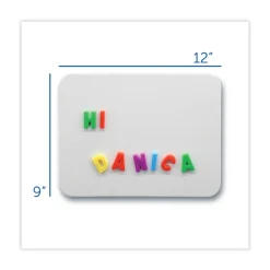 Online 12 in. x 9 in. Magnetic Dry Erase Board Set - White Surface (12/Pack) Office Presentation Supplies