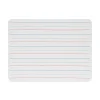 New 12 in. x 9 in. Magnetic 2-Sided Red/Blue Ruled Dry Erase Board - White Surface (12/Pack) Office Presentation Supplies