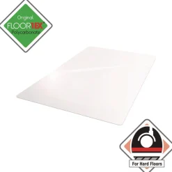 Cleartex Ultimat Polycarbonate 48 in. x 53 in. Chair Mat for Hard Floors - Clear Cleaning & Janitorial Supplies