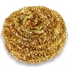 Sale 50 g Brass Scrubber - Gold (72/Carton) Cleaning & Janitorial Supplies