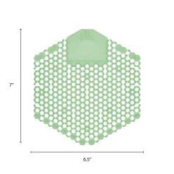 Outlet Wave 3D Urinal Deodorizer Screen - Cucumber Melon Scent, Green (10/Box) Odor Control