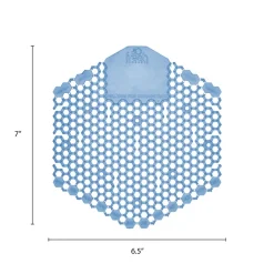 Discount Wave 3D Urinal Deodorizer Screen - Blue, Cotton Blossom Scent (10/Box, 6 Boxes/Carton) Odor Control