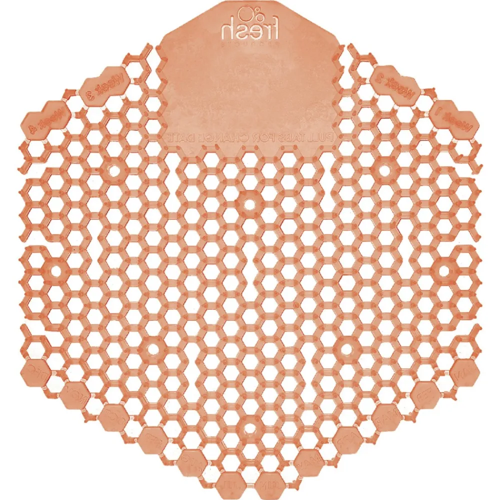 Sale Wave 3D Urinal Deodorizer Screen - Mango Scent, Orange (10/Box) Odor Control