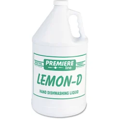 New 1 gal. Bottle Lemon-D Dishwashing Liquid - Lemon (4/Carton) Cleaning & Janitorial Supplies