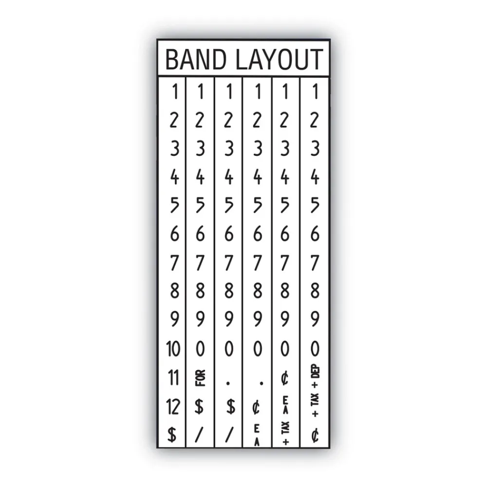 Hot Model 22-6 0.81 in. x 0.44 in. Label Size 1-Line 6 Characters/Line Pricemarker Kit Labels & Label Makers