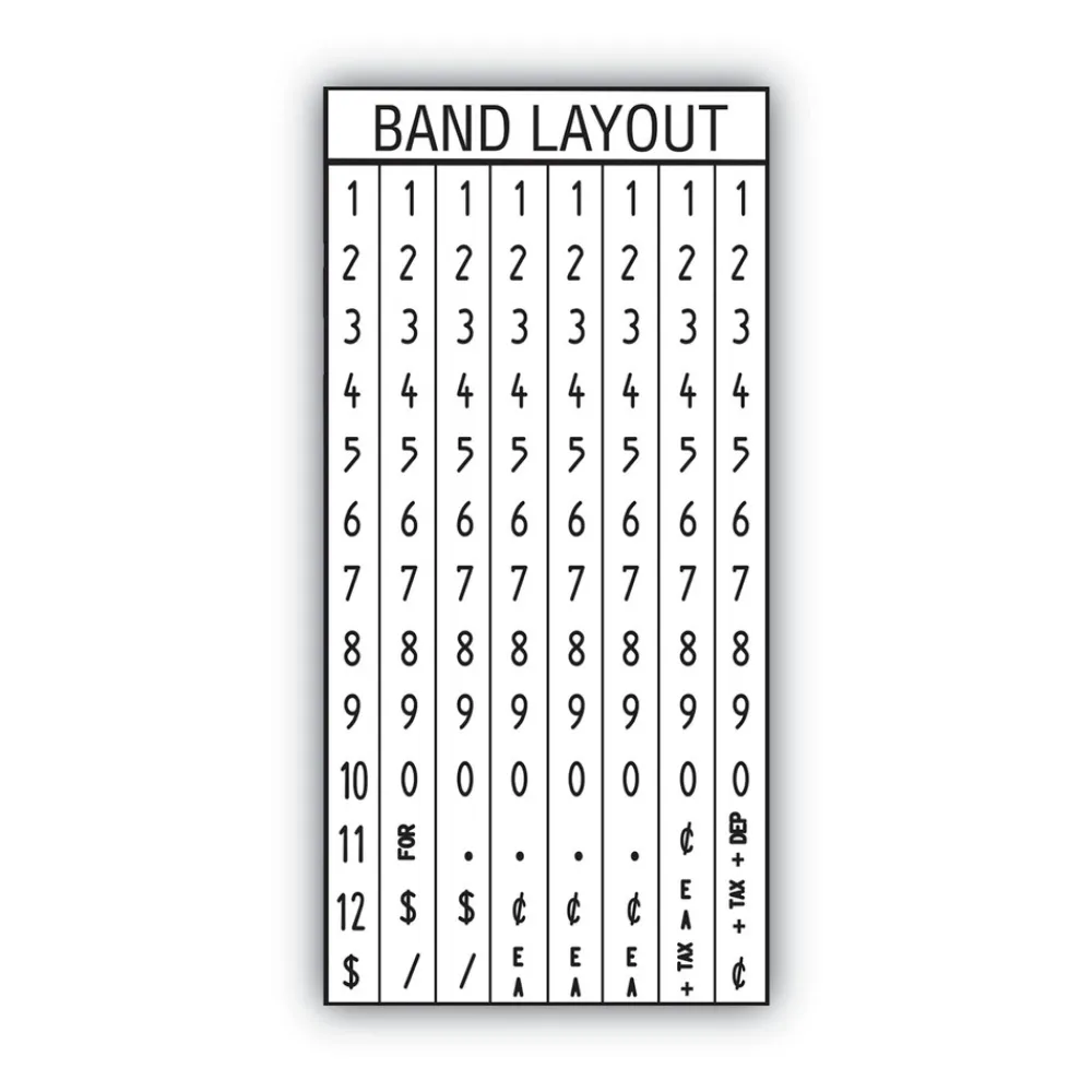 Discount Model 22-8 0.81 in. x 0.44 in. Label Size 1-Line 8 Characters/Line Pricemarker Kit Labels & Label Makers