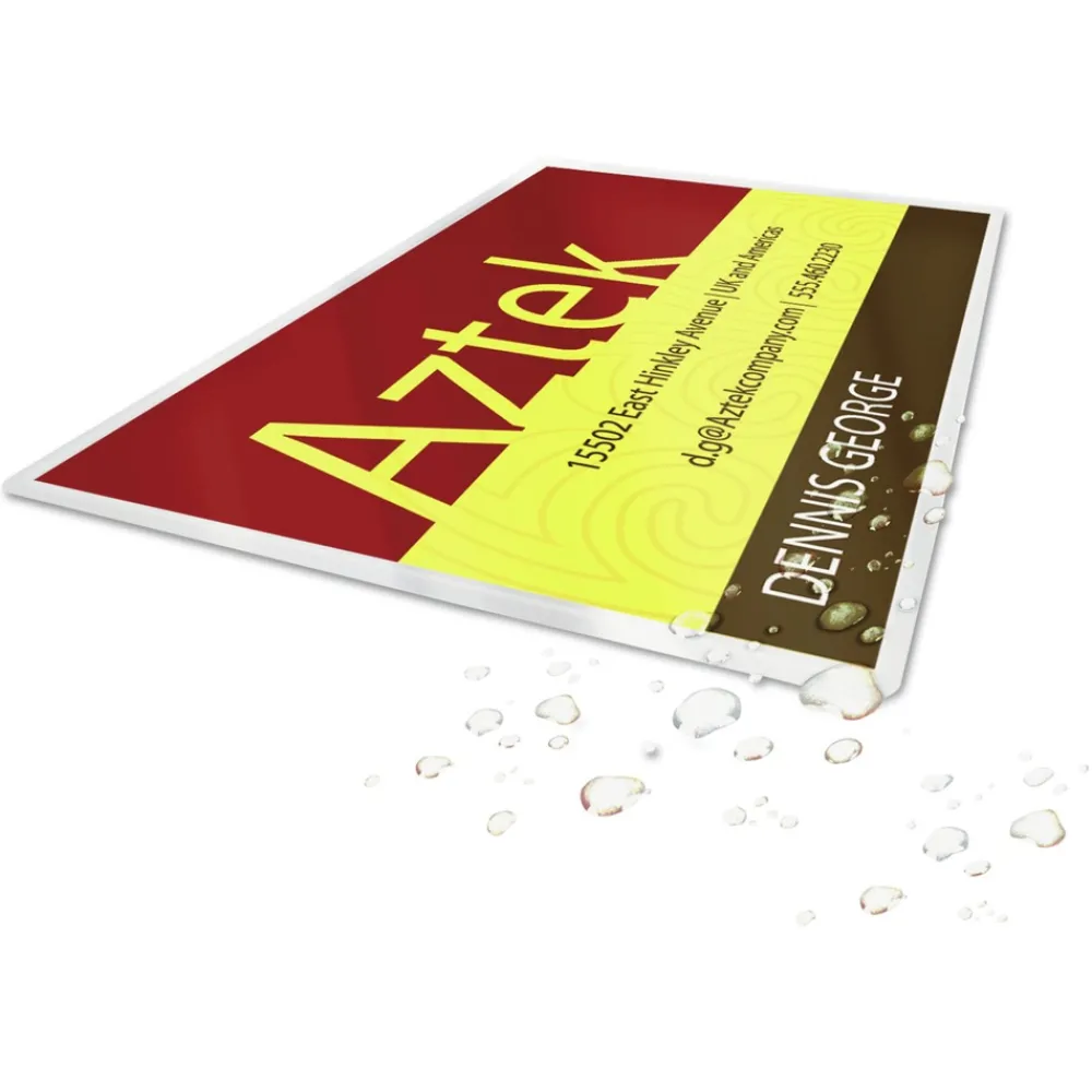 Best 3.69 in. x 2.19 in. 5 mil UltraClear Thermal Laminating Pouches - Gloss Clear (100/Box) Office Presentation Supplies