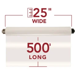 Online 3000004EZ EZload 1.5 mil 25-in x 500 ft. Roll Film Nap I - Gloss Clear (2/Box) Office Presentation Supplies