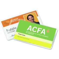 Clearance LongLife 2.56 in. x 3.75 in. 10 mil Thermal Laminating Pouches - Gloss Clear (100/Box) Office Presentation Supplies