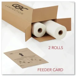 Clearance NAP-Lam I 25 in. x 250 ft. 3 mil Roll Film - Gloss Clear (2/Box) Office Presentation Supplies