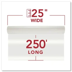 Clearance NAP-Lam I 25 in. x 250 ft. 3 mil Roll Film - Gloss Clear (2/Box) Office Presentation Supplies