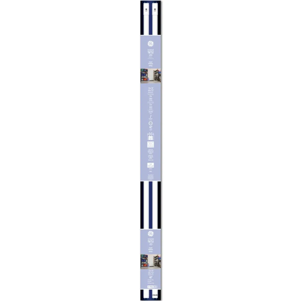 Clearance 48 in. 40 Watts/15 Watts T8/T12 LED Tube Light Bulbs - Cool White (6/Carton) Office Furniture & Lighting
