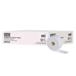 Sale ft. x 3.2 in. 2-Ply Jumbo Roll Bath Tissue - White (12/Carton) Cleaning & Janitorial Supplies