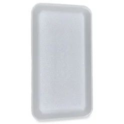 Sale 1525WH 14.5 in. x 8 in. x 0.75 in. #1525 Meat Trays - White (250/Carton) Tabletop And Serveware
