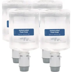Best 43818 Pacific Blue Ultra 1200 mL Antimicrobial Foam Soap Manual Dispenser Refill - Unscented (4/Carton) Skin Care & Personal Hygiene