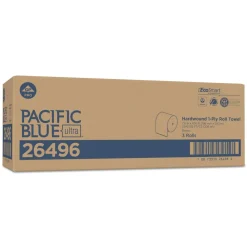 New Pacific Blue 7.87 in. x 1,150 ft. 1-Ply Ultra Paper Towels - Natural (3/Carton) Paper & Dispensers