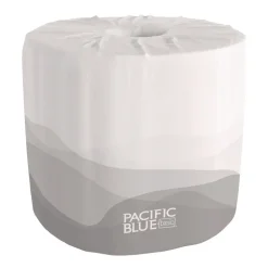2-Ply Septic Safe Pacific Blue Basic Bathroom Tissue - White (550 Sheets/Roll, 80 Rolls/Carton) Paper & Dispensers