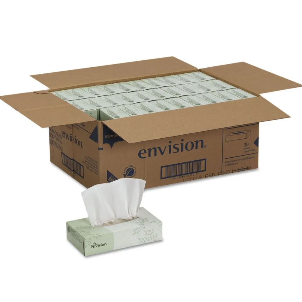 Online 2-Ply Facial Tissue - White (100-Sheets/Box, 30-Boxes/Carton) Cleaning & Janitorial Supplies