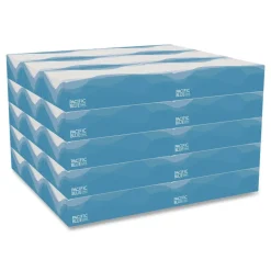 Online 48100 Pacific Blue 2-Ply Select Facial Tissue in Flat Box - White (100-Sheets/Box, 30-Boxes/Carton) Paper & Dispensers