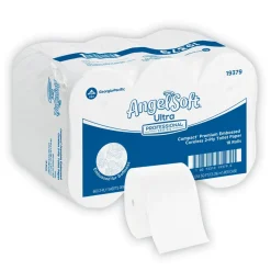 New 2-Ply Angel Soft PS Compact Coreless Premium Bathroom Tissue - White (18/Carton) Paper & Dispensers