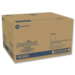 Best 2-Ply Angel Soft Ultra Septic Safe Premium Bathroom Tissue - White (400 Sheets/Roll, 60/Carton) Paper & Dispensers