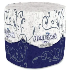 Best 2-Ply Angel Soft Ultra Septic Safe Premium Bathroom Tissue - White (400 Sheets/Roll, 60/Carton) Paper & Dispensers