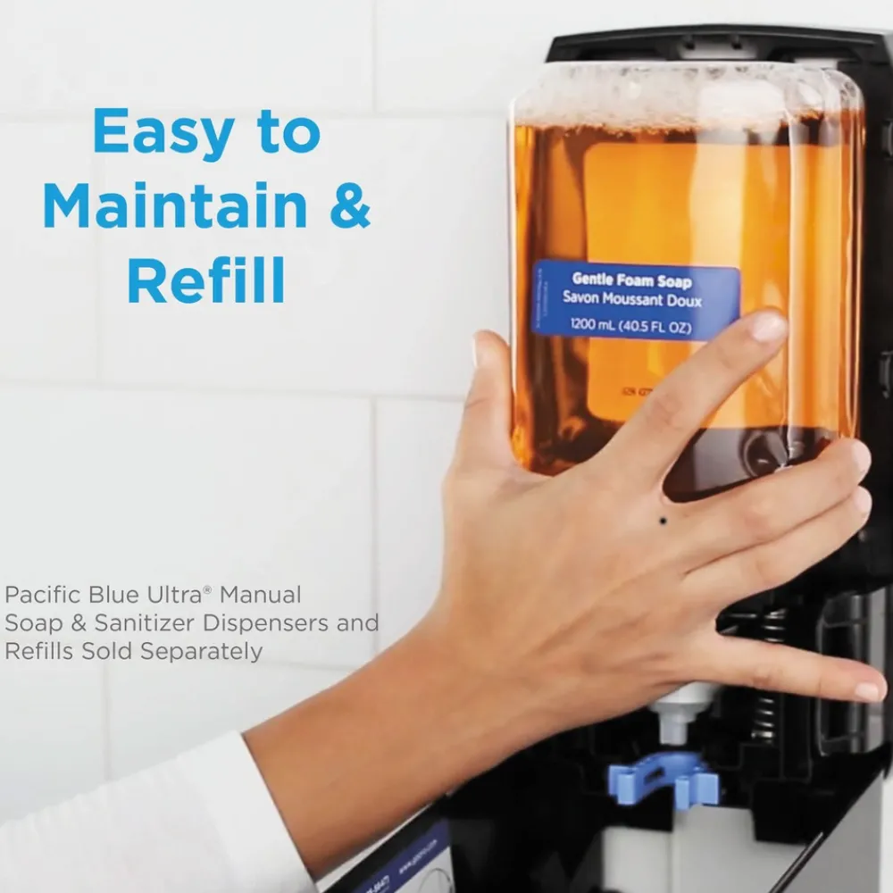Clearance Pacific Blue 1000 mL Ultra Foam Hand Sanitizer Refills for Manual Dispensers - Fragrance-Free (4-Piece/Carton) Skin Care & Personal Hygiene