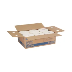 Online 26490 7.87 in. x 1150 ft. 1-Ply Pacific Blue Ultra Paper Towels - White (6 Rolls/Carton) Paper & Dispensers