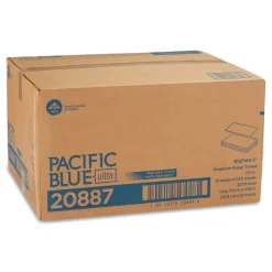 Sale 10.2 in. x 10.8 in. 1-Ply Pacific Blue Ultra Folded Paper Towels - White (2200/Carton) Paper & Dispensers|Cleaning & Janitorial Supplies