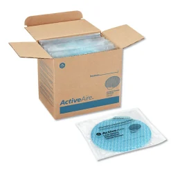 Hot ActiveAire Deodorizer Urinal Screen with Side Tab - Coastal Breeze Scent, Blue (12/Carton) Odor Control