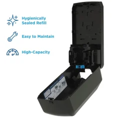Outlet Pacific Blue Ultra 5.6 in. x 4.4 in. x 11.5 in. 1200 mL Refill Soap/Sanitizer Dispenser - Black (1/Carton) Skin Care & Personal Hygiene