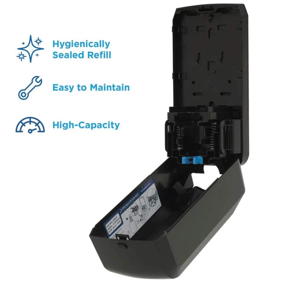 Outlet Pacific Blue Ultra 5.6 in. x 4.4 in. x 11.5 in. 1200 mL Refill Soap/Sanitizer Dispenser - Black (1/Carton) Skin Care & Personal Hygiene