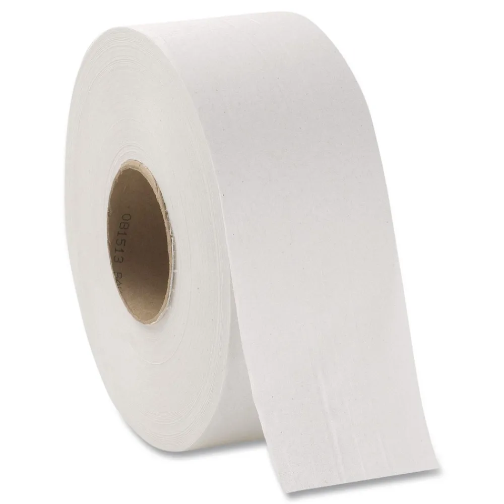 Hot 2000 ft. 1 Ply Jumbo Jr. Bath Tissue Rolls - White (8/Carton) Cleaning & Janitorial Supplies