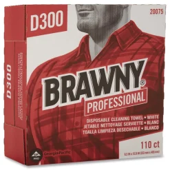 Hot 20075 9.25 in. x 16 in. 1-Ply Tall Dispenser All-Purpose DRC Wipers - Unscented, White (110/Box, 10-Boxes/Carton) Paper & Dispensers