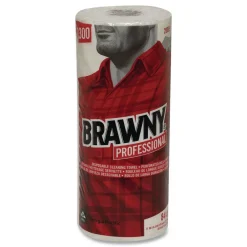 New 20085 11 in. x 9.38 in. 1-Ply Premium DRC Perforated Roll Wipers - Unscented, White (20 Rolls/Carton) Paper & Dispensers