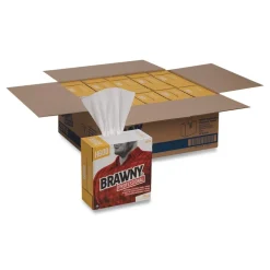 Outlet 29316 9.1 x 12.5 Lightweight Disposable Shop Towels - White (2000/Carton) Cleaning & Janitorial Supplies