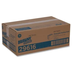 New 17 in. x 24 in. Dusting Cloths Quarterfold - Unscented, Yellow (50/Pack, 4-Packs/Carton) Cleaning & Janitorial Supplies