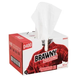 Best 12.5 in. x 16.75 in. 1-Ply Premium DRC Paper Wipers - White (152/Carton) Paper & Dispensers