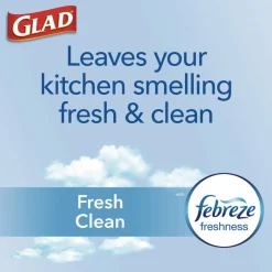 Best ForceFlex 24 in. x 27.38 in. 13 Gallon Kitchen Drawstring Trash Bags - White Fresh Clean Scent (240/Carton) Trash & Waste Bins