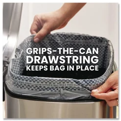 Online ForceFlex MaxStrength 24 in. x 28 in. 13 Gallon Tall Kitchen Drawstring Trash Bags - Fresh Clean Scent/White (204/Carton) Cleaning & Janitorial Supplies