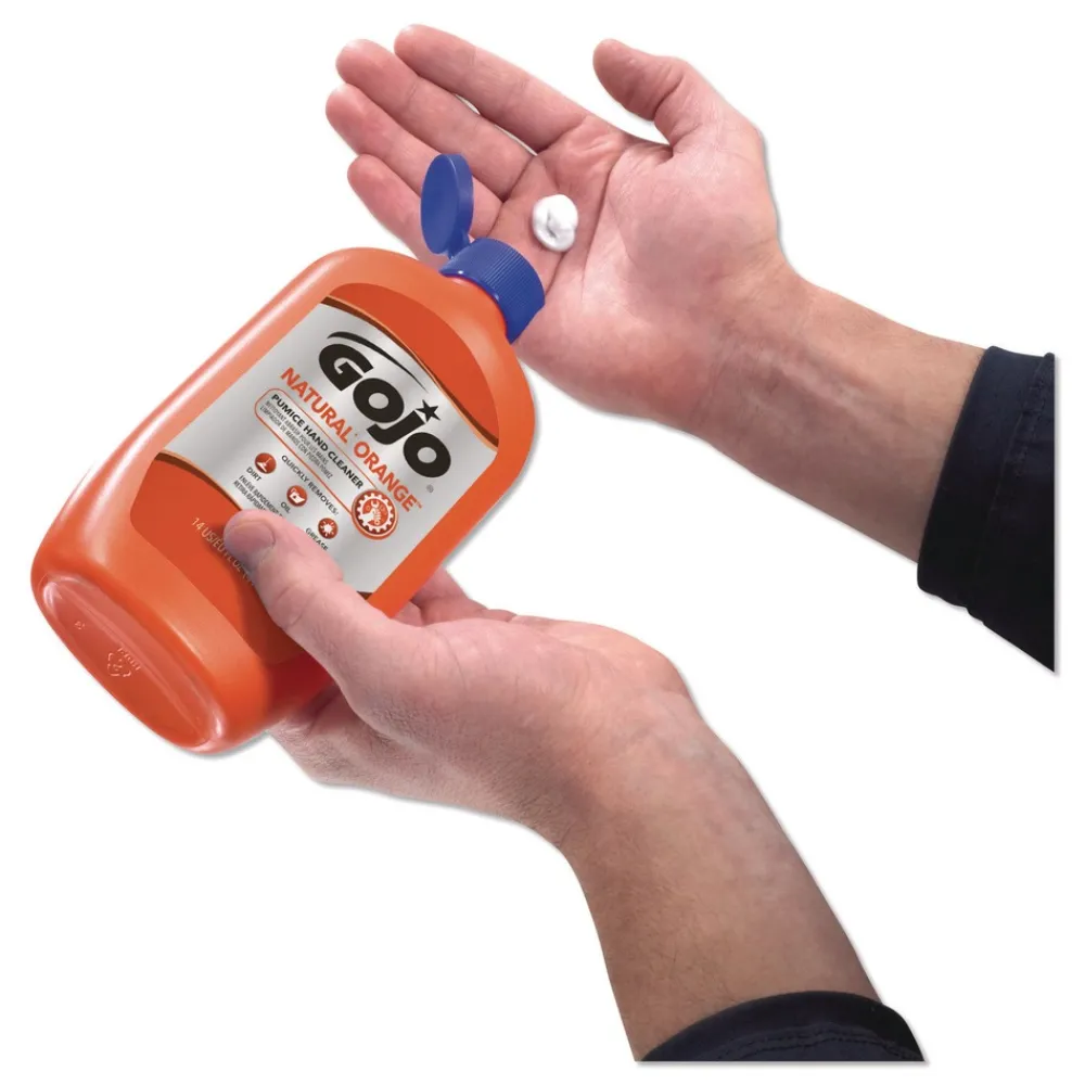 Hot Natural Orange 14 oz. Pumice Hand Cleaner - Citrus (12/Carton) Skin Care & Personal Hygiene