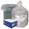 43 in. x 46 in. 56-Gallon 14 mic. Waste Can Liners - Natural (200/Carton) Trash & Waste Bins