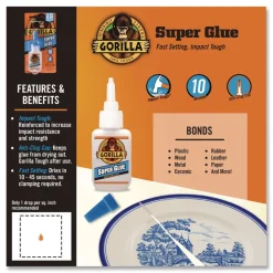 Clearance 0.53 oz. Bottle Super Glue - Dries Clear Tapes & Adhesives