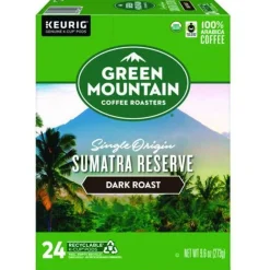 Fair Trade Coffee K-Cups - Organic Sumatran Extra Bold (24/Box) Food And Snacks