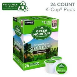 Fair Trade Coffee K-Cups - Organic Sumatran Extra Bold (24/Box) Food And Snacks