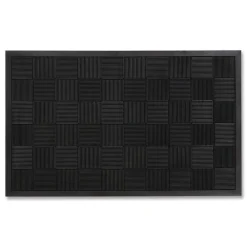 Best 36 in. x 60 in. Parquet Wiper Scraper Mat - Black Office Furniture & Lighting