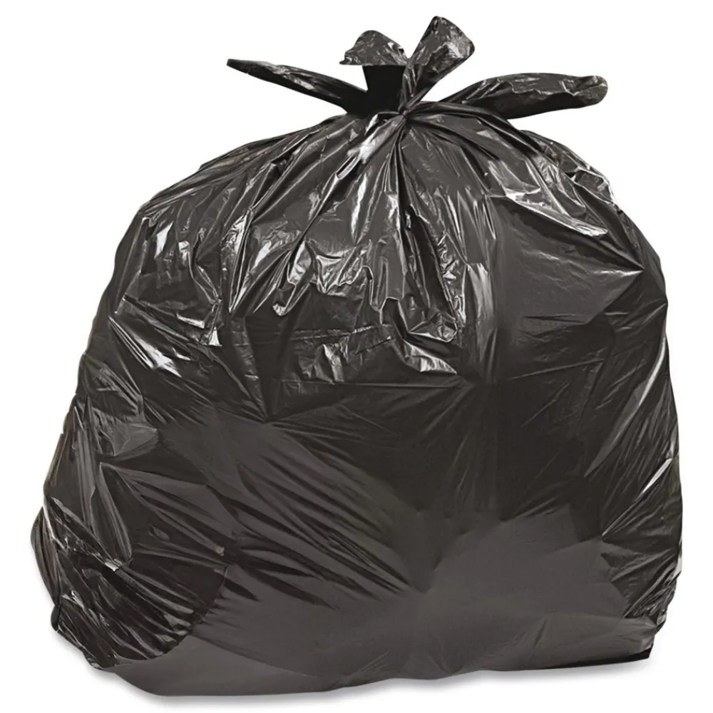 30 in. x 33 in. .65 mil 30 Gallon Super Value Pack Trash Bags - Black (60/Box) Cleaning & Janitorial Supplies