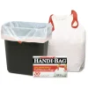 Discount 24 in. x 27.38 in. 13-Gallon Drawstring Kitchen Bags - White (50/Box) Storage & Organization