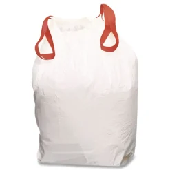 Discount 24 in. x 27.38 in. 13-Gallon Drawstring Kitchen Bags - White (50/Box) Storage & Organization